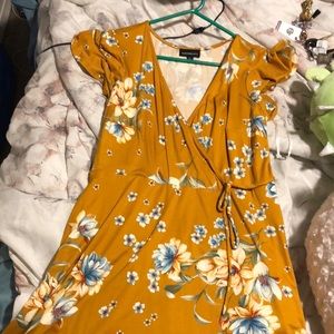 Floral wrap dress